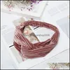 Headbands Jewelryfemale Cross Head Wide Flannel Vertical Stripe Casual Hair Jewelry Drop Delivery 2021 Ly4Ga