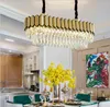 Modern Sala de estar Luxo Crystal Chandelier Color Round Hall Decoração