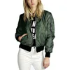 Frühling Herbst Frauen Dünne Jacken Tops MA1 Basic Bomber Jacke Langarm Mantel Casual Stehkragen Slim Fit Oberbekleidung 210419