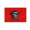 Piraten-Rote Flagge, 90 x 150 cm, 3 x 5 Fuß, Cartoon-Film, individuelles Banner, Messing, Metalllöcher, Ösen, Innen- und Außendekoration kann individuell angepasst werden