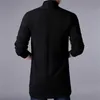 Sweter płaszcze Męskie Moda Jesień Męska Slim Long Solid Color Kurtki Dzianiny Moda męska Casual Sweter Cardigan Coats 211008