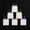 Universal Dual USB wall Charger Charging Head EU US Plug AC Power Adapter for Mobile phones MP3 MP4 etc. FAST SHIP