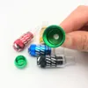 Nuovo tubo capezzolo per incisione per batteria alluminio scolpito snuff snuff a forma di tuke in metallo portatile tubacco tubacco tubi mini snuffs con scatola di visualizzazione