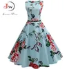 Sommardres 50s 60s rockabilly vintage a-line party klänningar med bälte robe femme casual plus storlek sundress 210608