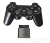 wholesale Controladores de juegos 2.4G Controlador analógico inalámbrico compatible con vibración doble para PS2 PS1 PSX con paquete minorista