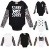 Tattoo Mouw Pasgeboren Kleding Baby Jongen Bodysuit Unisex Peuter Jumpsuit 100% Katoen Premature Kleding Meisjes Shirt Kostuums 0-3Y 210413