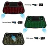 MT08 2.4G Air Mouse Remote Control Mini Keyboard Mouse Combos Rainbow Bakgrundsbelyst för Windows PC Android TV Box PS3-dator