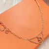 Designers colar luxurys jóias femininas personalizado floret pingente colares ajustável clavícula corrente não desbotamento fashion287s