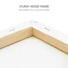 Frames 6pcs White Blank Art Boards Mini uitgerekte kunstenaar Canvas Board Acryl Oil Paint Cotton Artwork Painting Framed221H