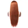 Ishow 13 * 1 t Часть прозрачный кружевной фронт парик прямой оранжевый имбирь 350 желтый зеленый реми человеческих волос парики розовый красный свет синий фиолетовый ombre цветные парики для женщин 8-26 дюймов