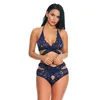 Bras Sets Women Lingerie Set With Garter Belts Sexy Bra And Panty Underwire