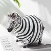 Nordic Ins Fat Zebra Résine Animaux Figurines Ornements Animal Modèle Bureau Décor Décoration De La Maison Accessoires Moderne Chambre Décoration 210607