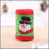 Christmas Decorations Festive & Party Supplies Home Garden Creative Brushed Fabric Beverag Wine Er Coke Soda Bottle Ers Drop Delivery 2021 P