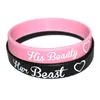 Couple Silicone Bracelet Party Favor Décoration Couple Bracelets Accessoires De Mode Saint Valentin Cadeau RRF14170