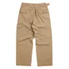 Gurkha Pantalon Hommes Militaire Multi Poche Cargo Style Safari Casual Lâche Solide Couleur Travail Pantalon Hommes Hommes