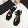 Moda Letnia Fishbone Plaża Kapcie Sandały Kobiety Kapri Płaskie Klamra Sandały Luksusowe Marka Ladies Prawdziwej Skóry Slidki Slipper Shoes Size 35-43