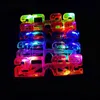 Party Decoration 24PCS Number 2022 LED Glowing Blinking Glasses Light Up Wedding Carnival Cosplay Costume Birthday Eye Christmas