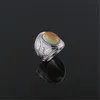 1PCS MEN EAGLE MOOD RING تغيير حلقات الألوان 20 إلى 23