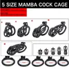 NXY Sex Chastity devices BDSM Mamba black plastic penis cage resin male ring lock chastity belt device adult sex toy games all kinds of 1203