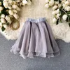 Всекопичные юбки для всех сезонов сладкие цветочные бутоны Hakama модная пачка короткая UK801 210507