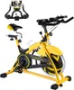 Kapalı Bisiklet Bisikletleri, 44LBS Volan Nabız Sensörü / LCD Monitör / iPad Dağı Egzersiz Bisikleti / Ayarlanabilir Gidon
