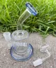 2021 6 Pouces Petit Mini Dab Rigs Bleu Verre Bong Conduites D'eau Unique Bongs D'eau Heady Oil Rigs Avec 10mm Bol Shisha Narguilés