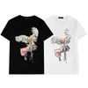 Camisetas de manga corta para hombre y mujer, camisetas de manga corta en blanco y negro, camisetas informales de verano, camisetas de Hip Hop, ropa de calle de buena calidad TR002