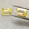 4x6 ~ 10x14mm oktangle kształt luźny CZ jasnożółty aaaaa cyrkonia syntetyczna kamień do biżuterii DIY Gems Stone