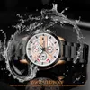 Moda Watch dla Mężczyzn Ze Stali Nierdzewnej Designer Wristwatch Męskie Top Marka Luksusowy Wodoodporny Chronograf Sportowy Relogio Masculino X0625