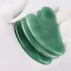 Originele Jade gezichtsroller Gua Sha Sha Scraper Face Care Massage Gereedschap Set natuurlijke Aventurine Acupunctuur Schrapen Body Healing Stone Health Skin Detox