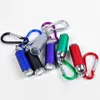 10pieces / lot Mini Pocket LED-Taschenlampen Tragbare Fackel Keychain Zoomable Taschenlampen Schlüsselanhänger Super kleine Handlicht Camping Lampe