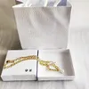 18K guldkedja designer halsband choker för kvinna mode design halsband pärla pärlkedjor högkvalitativa trend smycken supply armband