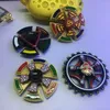 New Decompression Toy two spaces fidget gyro windmill series double bearing alloy finger gyro top handspinner with box
