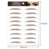 4D Hair Like Eyebrows Stickers Makeup Waterproof Eyebrow Tattoo Sticker Long Lasting Natural Fake Eye Brow Stickers Cosmetics 17111982229