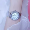 Relojes de mujer de marca famosa, reloj de diamantes para mujer, relojes de pulsera de cuarzo dorado para mujer, reloj elegante para mujer Montre Femme 210527