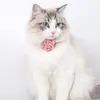 猫の衣装ウェディングフラワーペットカラープリンセス犬ネックレス子犬の毛づくろくのパーティークリスマスのアクセサリー