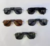 Lunettes de soleil aviateur Squre ombré noir gris 0263 lunettes de soleil design pour hommes Sonnenbrille occhiali da sole avec boîte208C
