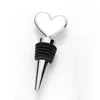 Sublimation Blank Wines Bottle Stopper Bar Tools Creative Heart Shaped Heat Transfer DIY Metal Stoppers Household Wine Accessories