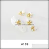 Dekorationer salonghälsa skönhet20pcs/parti guld och sier kanting pärla oval serie legering rhinestone 3d charm diy nagel konst design dekorativ a