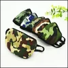 Caps Gear Cycling Sports OutdoorSports Beschermend Gezichtsmasker Mascherine Dubbellaags Camo Patternsanti Stof Mouth Maskers Anti Droplet Saliv