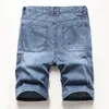 Lässige, trendige Baggy-Jeans für Herren, lockere Hose, Sommer-Denim-Biker-Jeans-Shorts248i