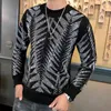 Camiseta Masculina Casual T Shirt Men Streetwear Hip Hop Punk Gothic Tshirt Stage Tees Long Sleeve Gold Silver Shining 210629