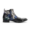 Мужская обувь новое для 2022 года высококачественные мужские сапоги с шипами элегантное мужское классическое платье Vinage Chelsea Winter Zipper Boot