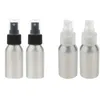 Ögonbrynverktyg stencils 40 ml mini aluminium spray flaskor vatten fin dimma atomer flaskor 2pack bunt silver resor2012766