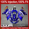 Injectievorm voor Suzuki GSXR750 K1 GSXR 600 750 cc 2001 2002 2003 BODYS 37NO.94 GSXR600 GSXR-750 GSXR-600 01-03 600CC 750CC GSX-R750 01 02 03 OEM Fairing Blue Glossy