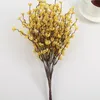 Flores artificiais Plásticas Simulação Plum Flor para Casa Casamento Jardim Decoração Plum Blossom Plant Bouquet
