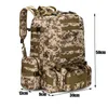 Mochila táctica de 50l 4 en 1 Bolsas militares Mochila del ejército Mochila Molle Bolsa de deporte al aire libre Hombres Camping Senderismo Viaje Bolsa de escalada Y0721