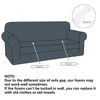 Dicker Jacquard-Sofa-Schutzbezug, solider Druck, für Wohnzimmer, Eck-L-Form 211207