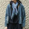 Johnature Herfst Mode Retro V-hals Single Button Denim Cardigan Jas Losse Casual Solid Color All-Match Damesjack 210521