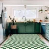 Carpets Flannel Checkerboard Carpet Large Area Rugs For Living Room Non-slip Green Floor Mat Soft Bedside Rug Girl Bedroom Deco J9f4